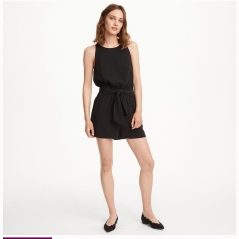Club Monaco Black Sleeveless Romper